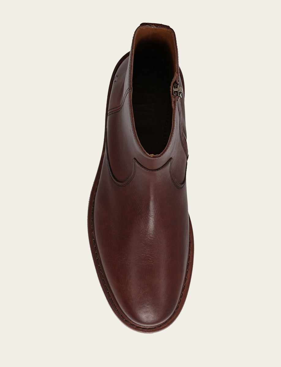 Men's Brown Paul Inside Zip Boot Brown - Frye