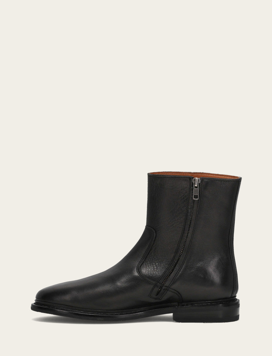 Men's Black Paul Inside Zip Boot Black - Frye