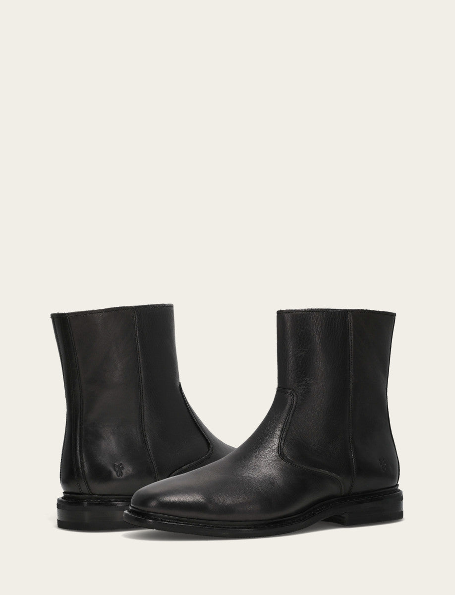 Men's Black Paul Inside Zip Boot Black - Frye