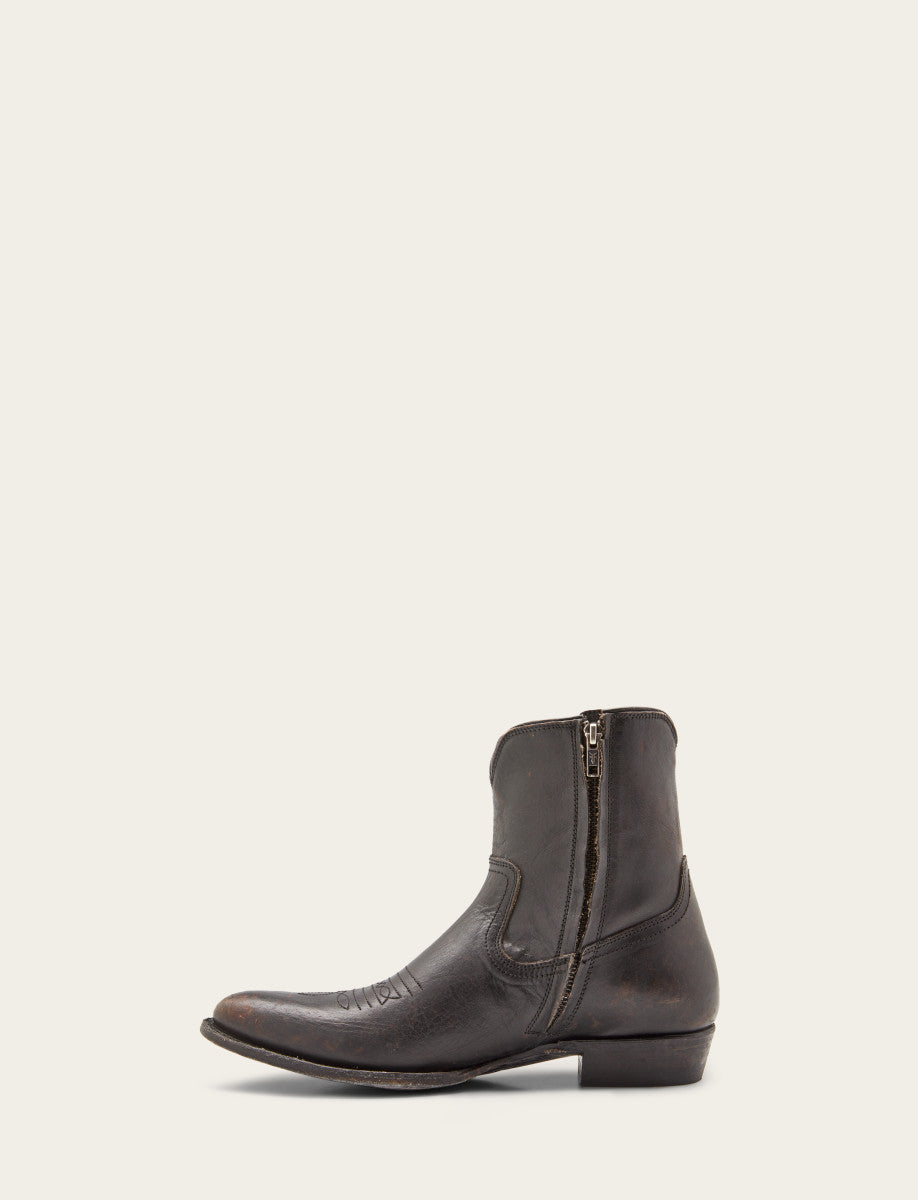 Austin Inside Zip Boot Antique Black - Frye