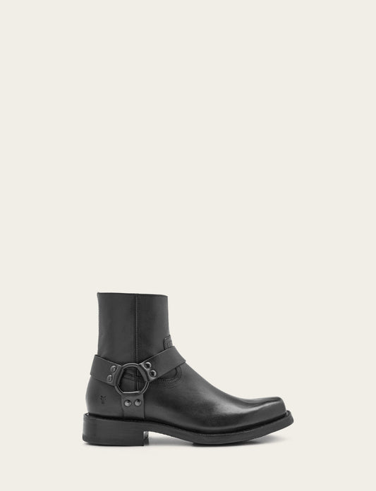 Men's Black Conway Harness Moto Boot Black - Frye