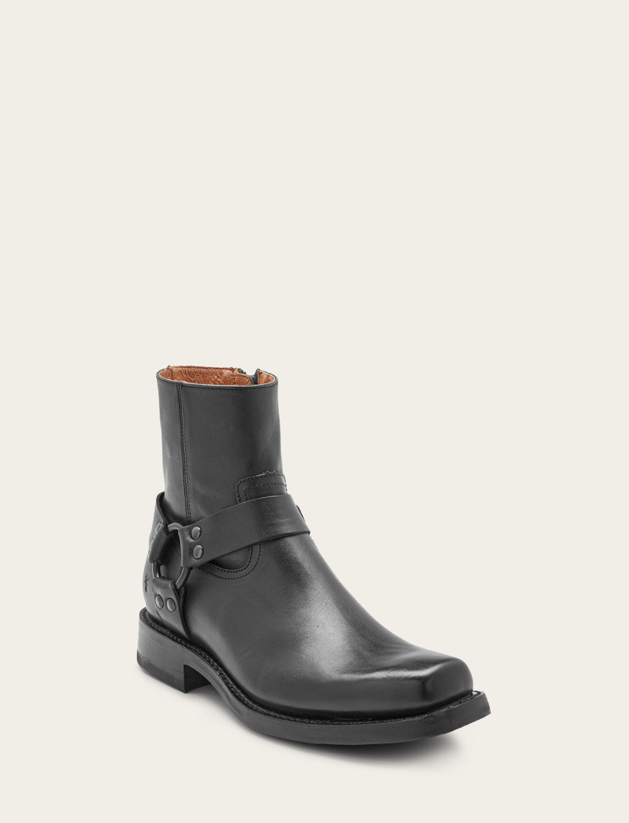 Men's Black Conway Harness Moto Boot Black - Frye