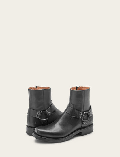 Men's Black Conway Harness Moto Boot Black - Frye