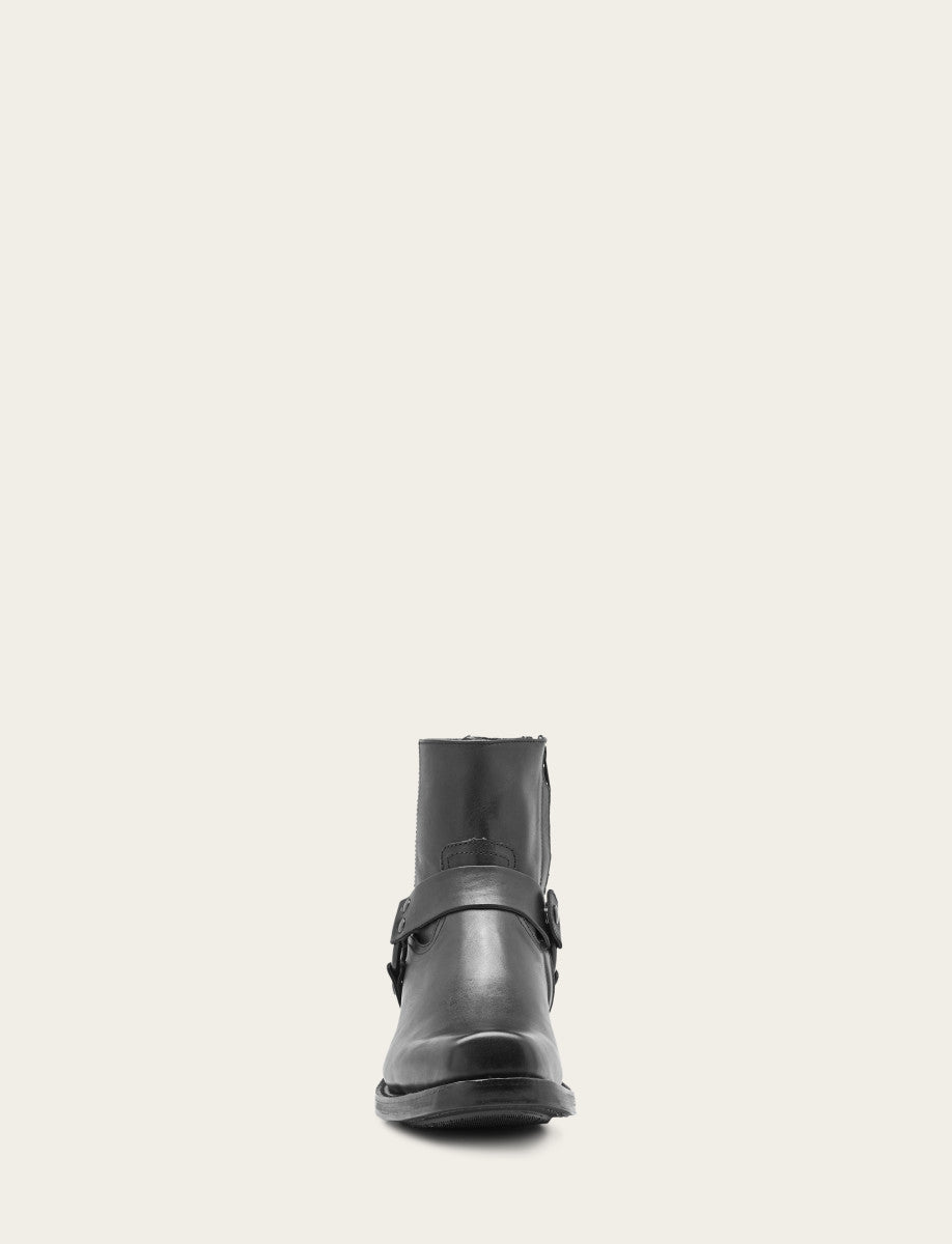 Men's Black Conway Harness Moto Boot Black - Frye