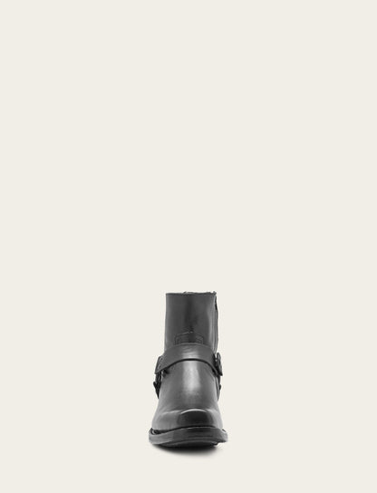 Men's Black Conway Harness Moto Boot Black - Frye