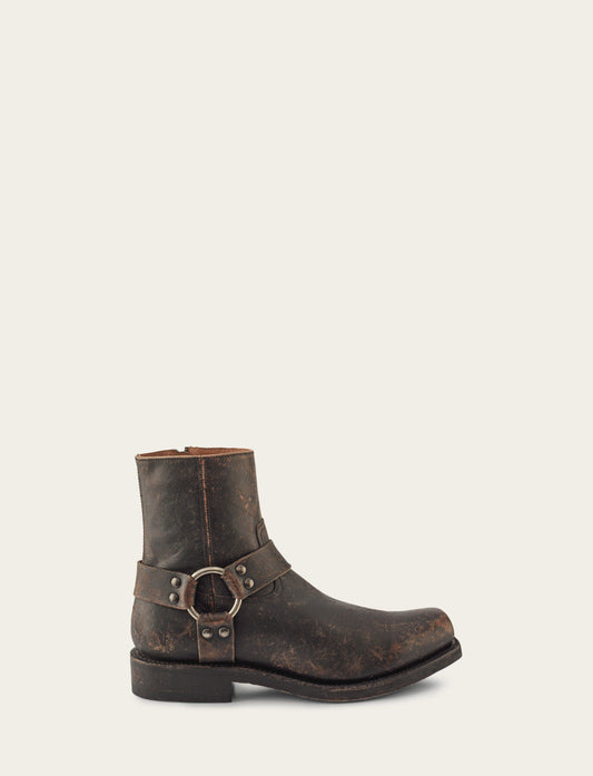 Men's Antiqued Black Conway Harness Moto Boots Antiqued Black - Frye