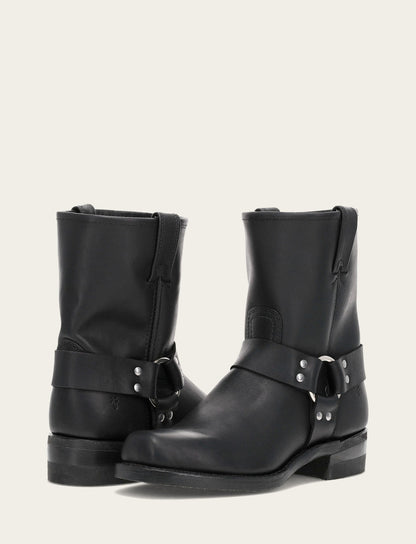 Men's Black Harness 8R Mens Boots Black - Frye