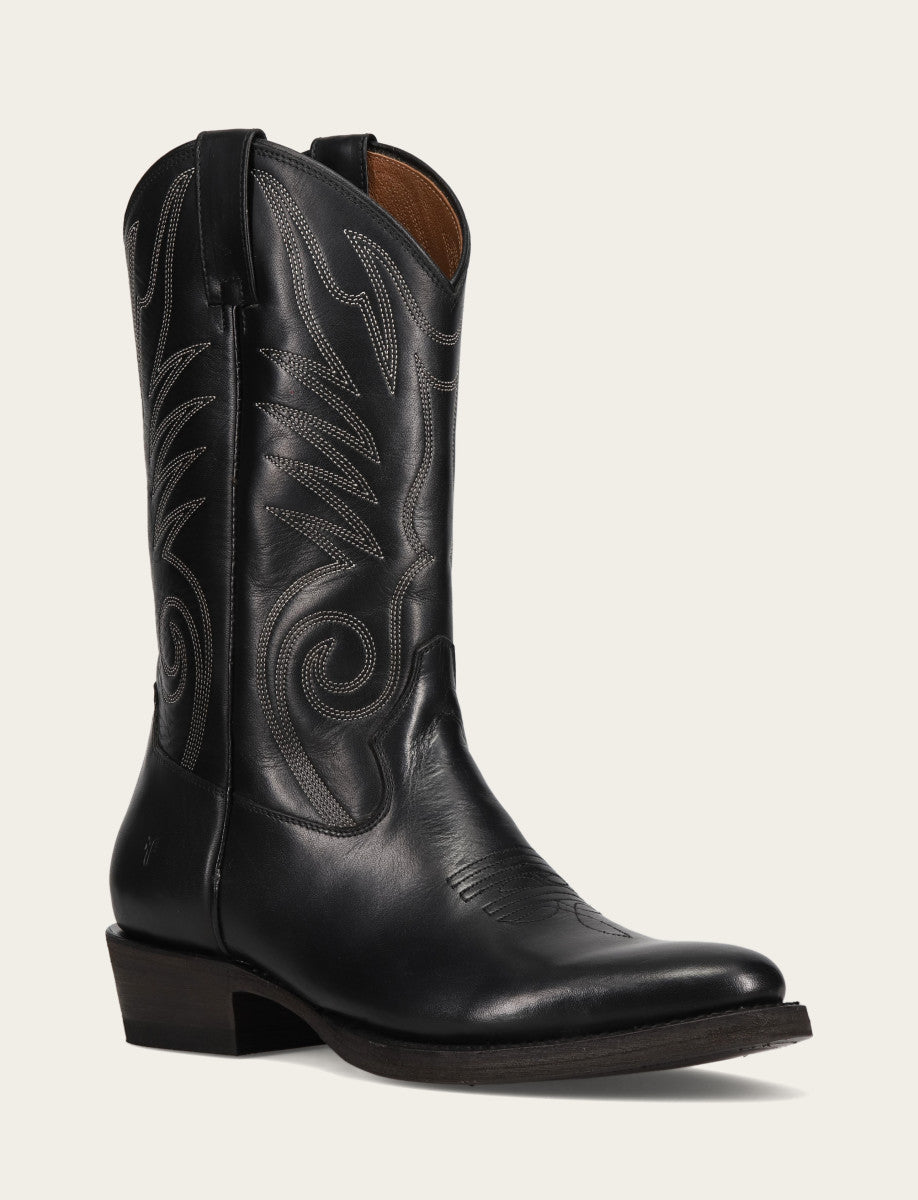 Men's Black Grady Vintage Stitch Western Boots Black - Frye