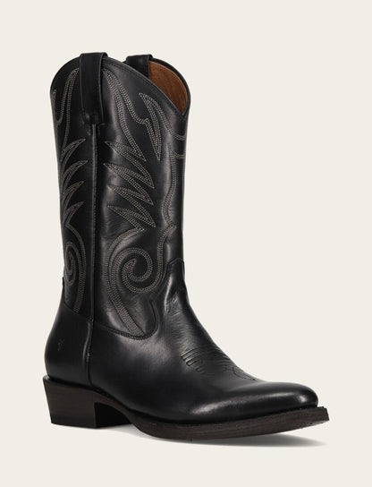 Men's Black Grady Vintage Stitch Western Boots Black - Frye