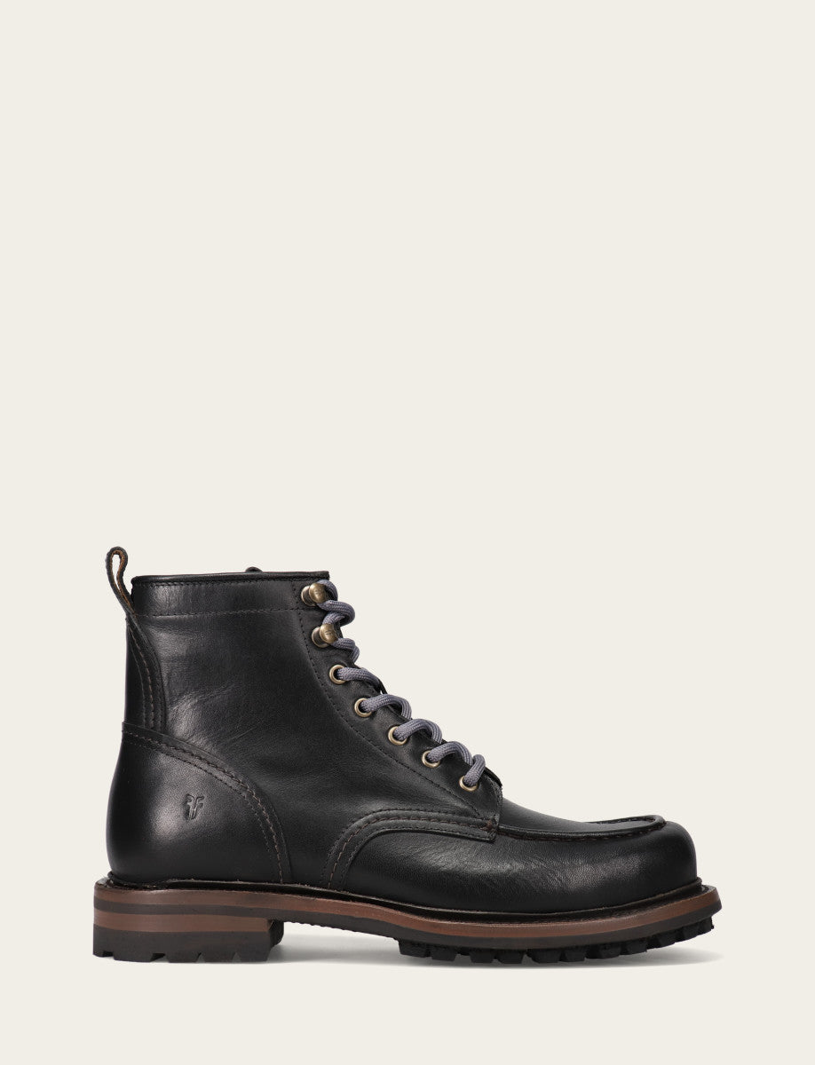 Men's Black Hudson Workboot Lug Black - Frye