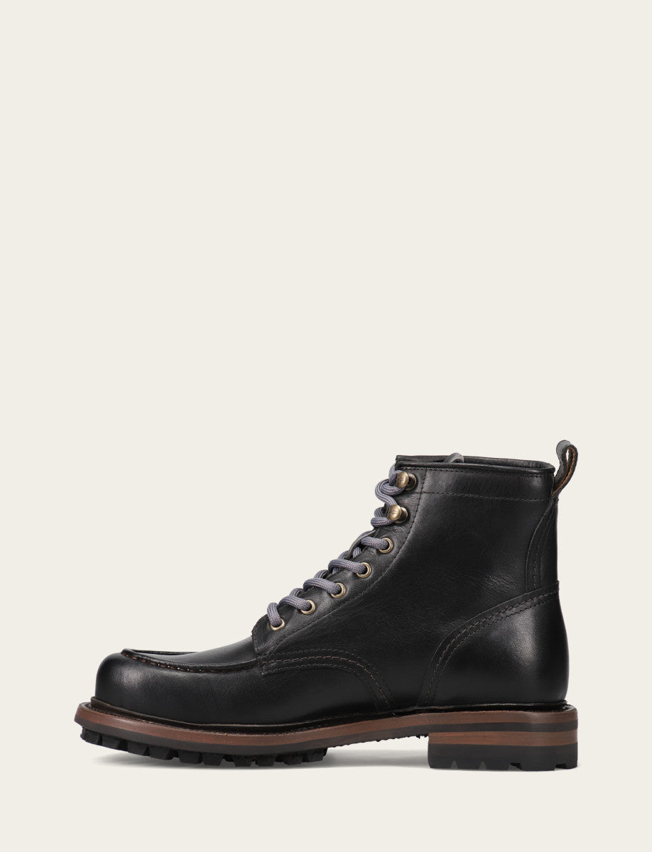 Men's Black Hudson Workboot Lug Black - Frye