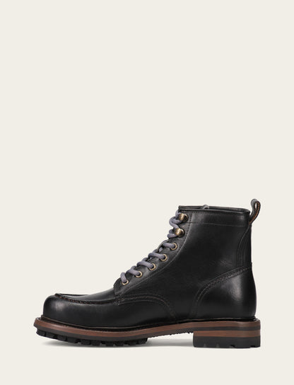 Men's Black Hudson Workboot Lug Black - Frye