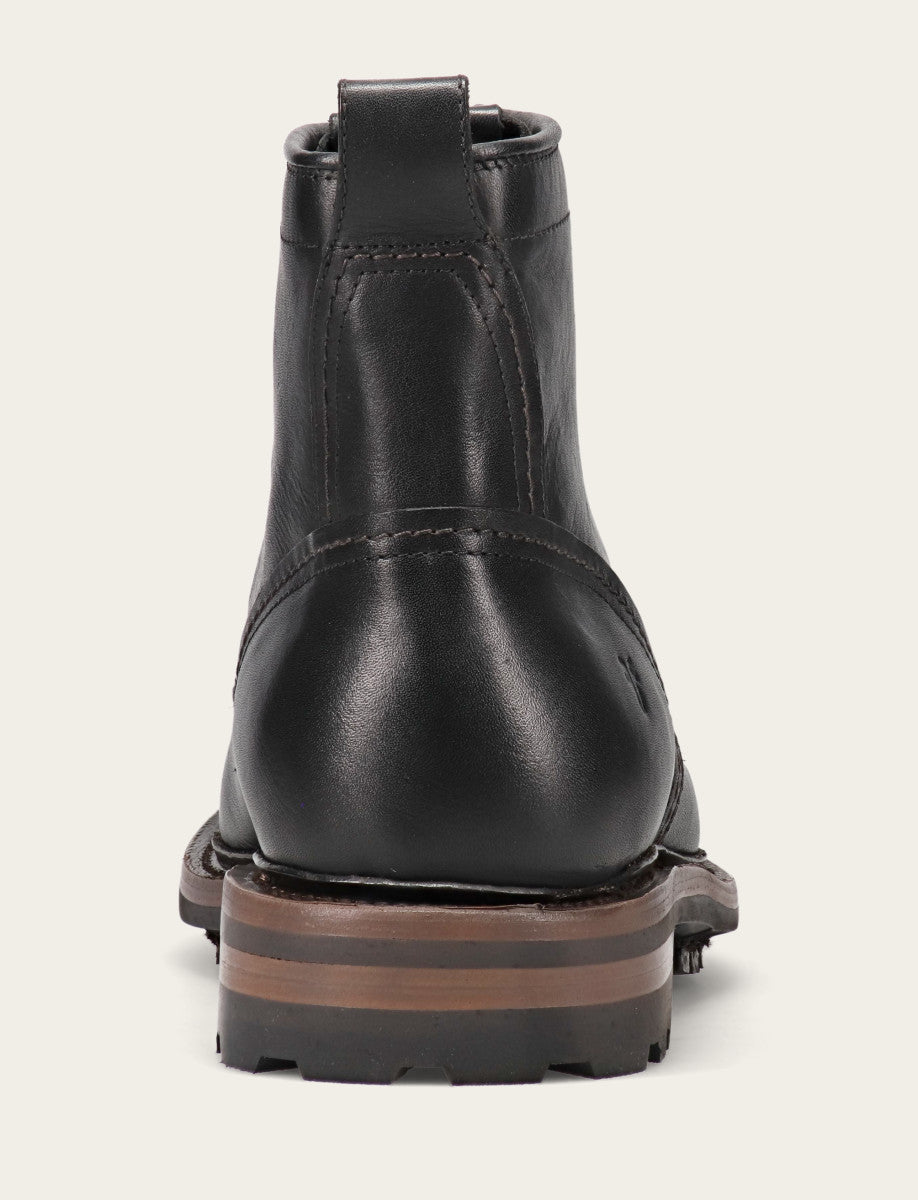Men's Black Hudson Workboot Lug Black - Frye