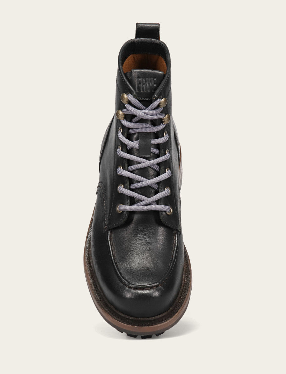 Men's Black Hudson Workboot Lug Black - Frye