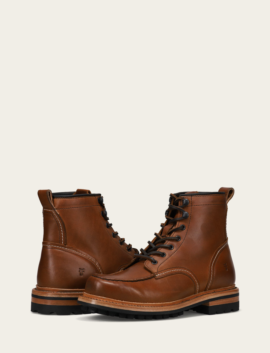 Men's Caramel Hudson Workboot Lug CARAMEL - Frye
