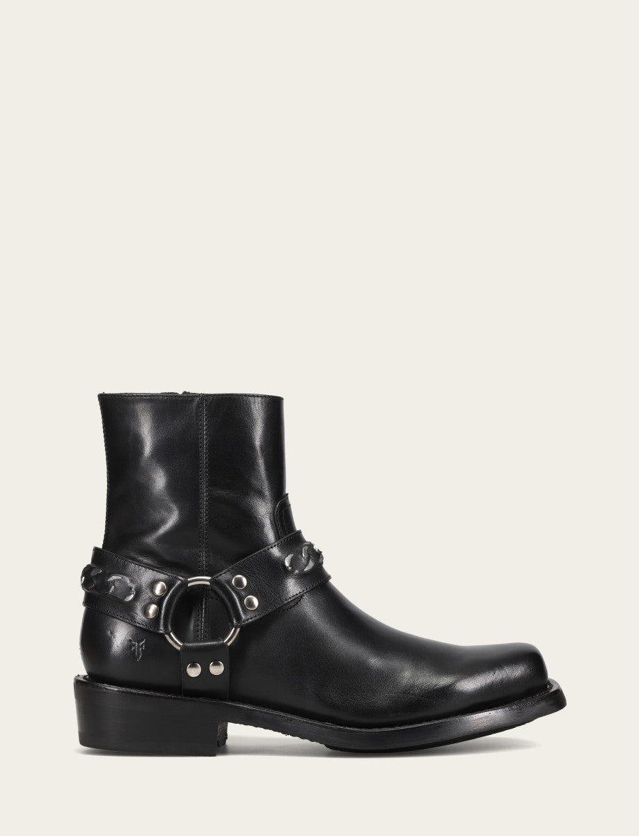 Men's Black Conway Chain Harness Boot Black - Frye