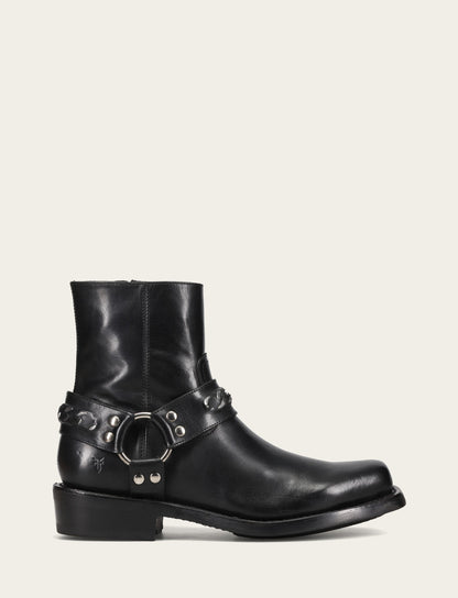 Men's Black Conway Chain Harness Boot Black - Frye