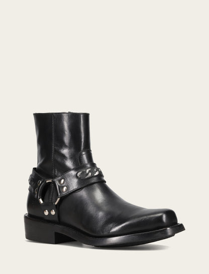 Men's Black Conway Chain Harness Boot Black - Frye