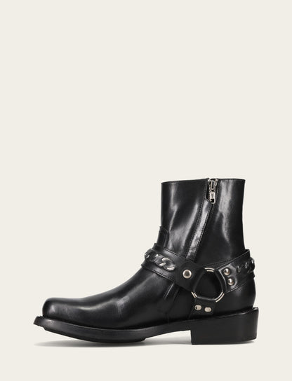Men's Black Conway Chain Harness Boot Black - Frye
