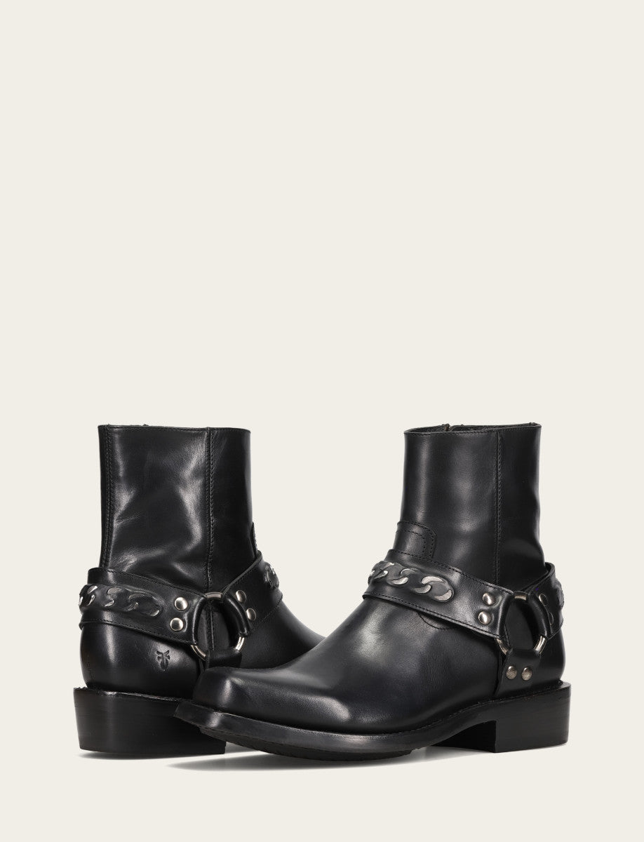 Men's Black Conway Chain Harness Boot Black - Frye
