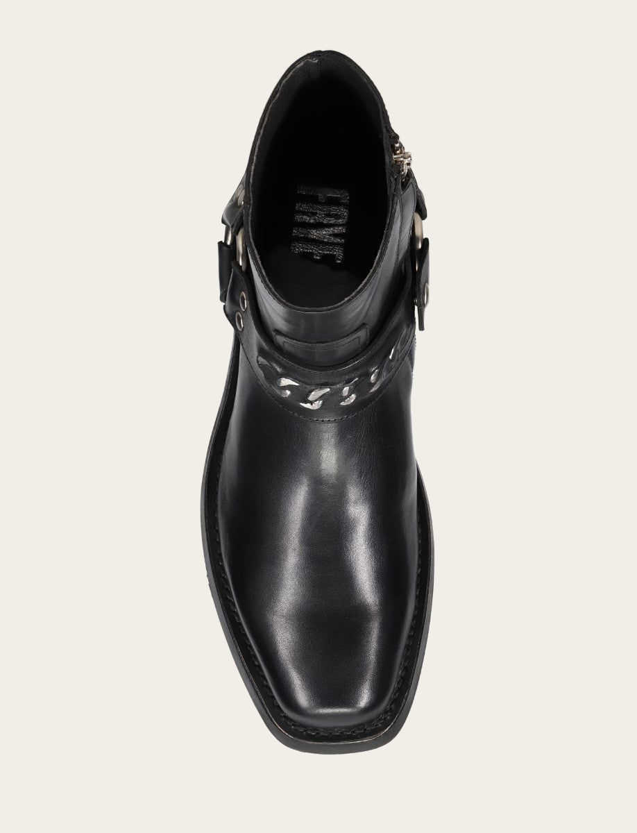 Men's Black Conway Chain Harness Boot Black - Frye