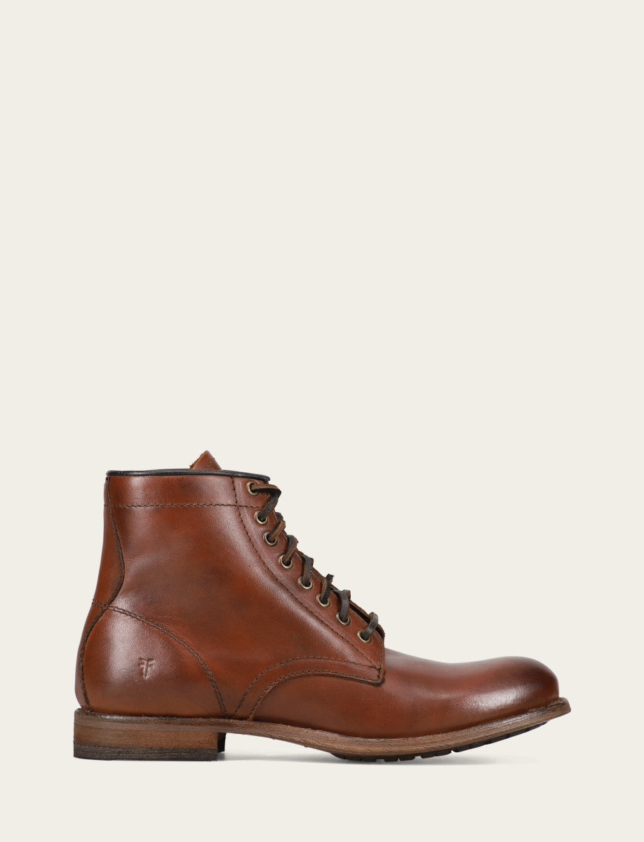 Men's Cognac Tyler Flex Lace Up Boots Cognac - Frye