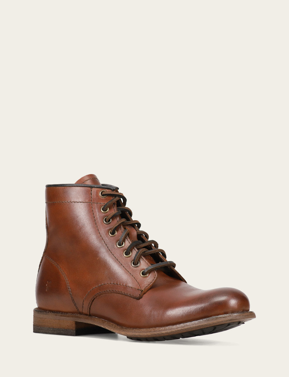 Men's Cognac Tyler Flex Lace Up Boots Cognac - Frye
