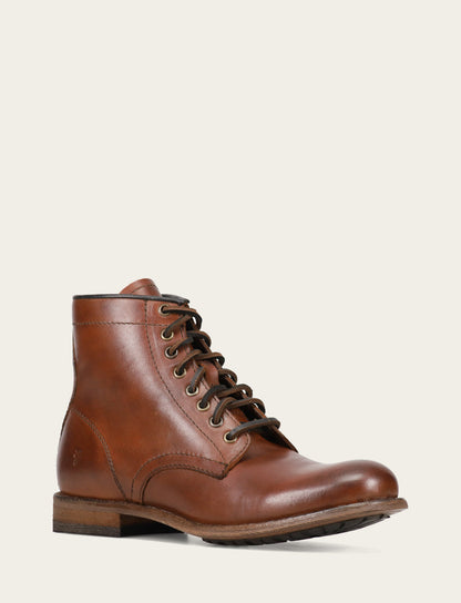 Men's Cognac Tyler Flex Lace Up Boots Cognac - Frye