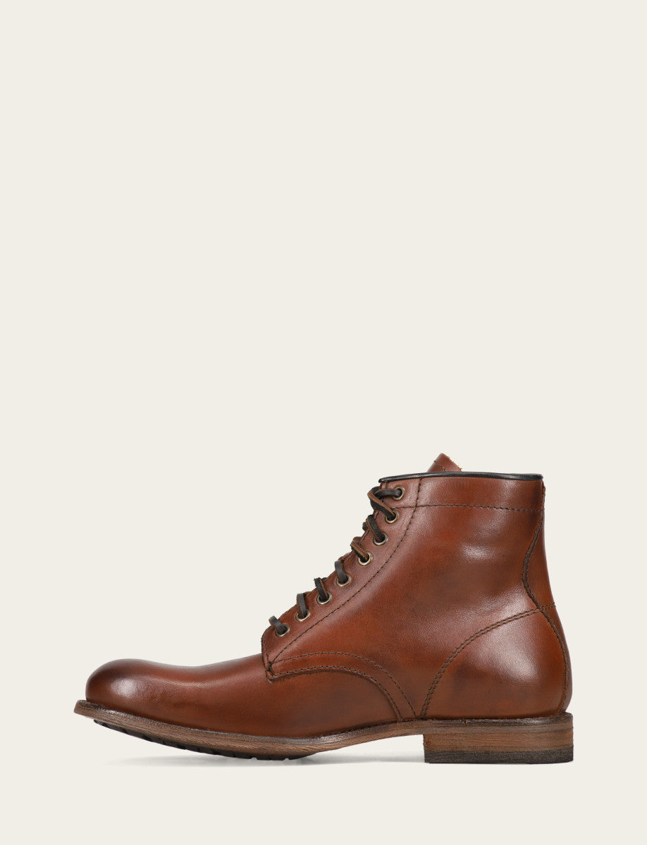 Men's Cognac Tyler Flex Lace Up Boots Cognac - Frye