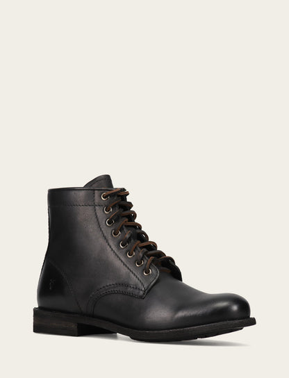 Men's Black Tyler Flex Lace Up Boots Black - Frye