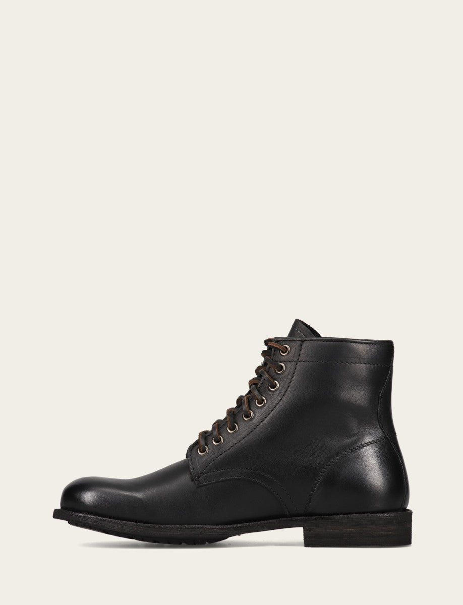 Men's Black Tyler Flex Lace Up Boots Black - Frye