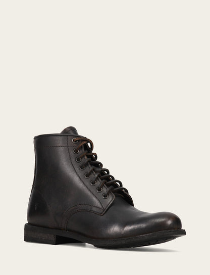 Men's Antiqued Black Tyler Flex Lace Up Boots Antiqued Black - Frye