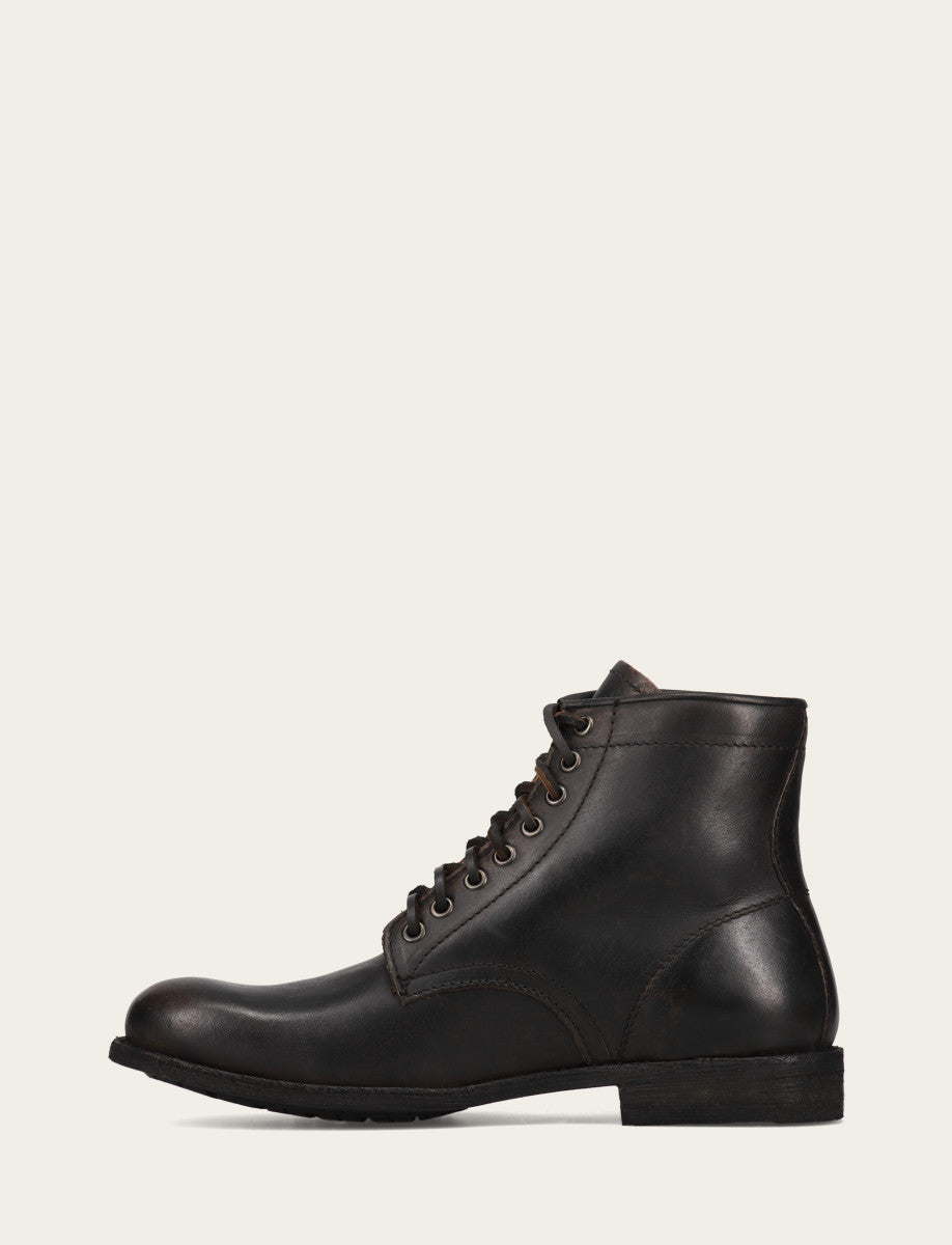 Men's Antiqued Black Tyler Flex Lace Up Boots Antiqued Black - Frye