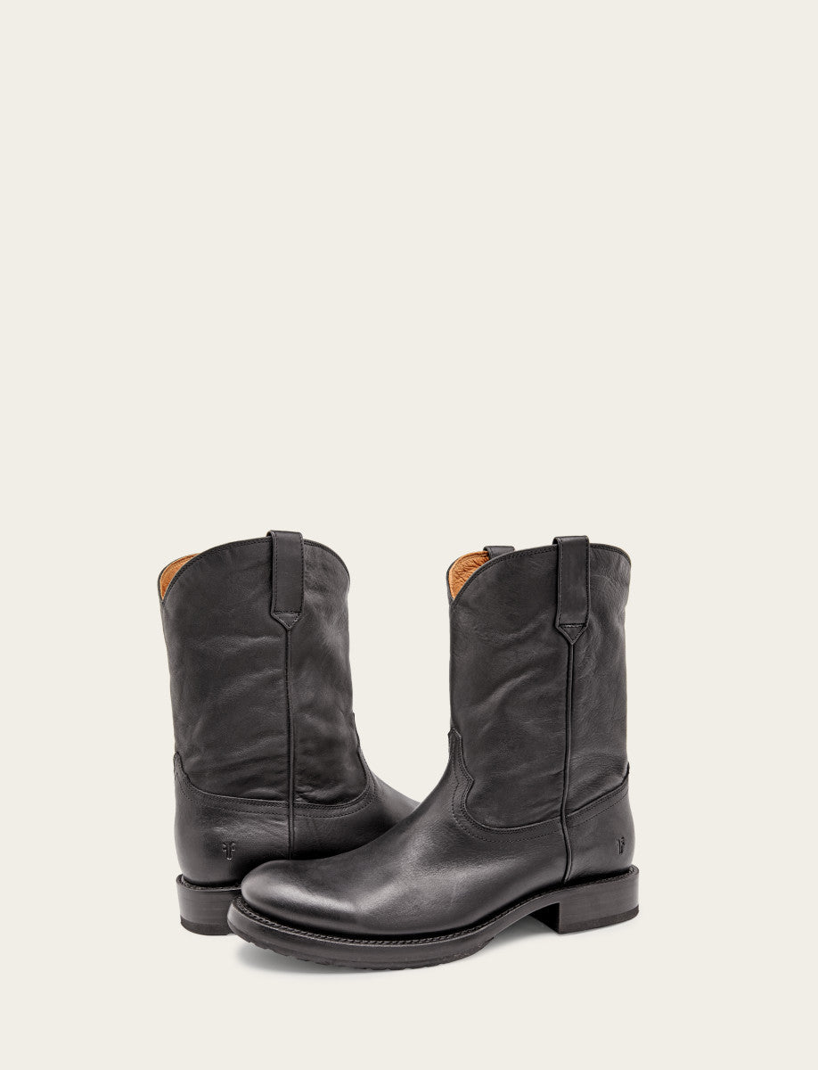 Men's Black Duke Roper Boots Black - Frye
