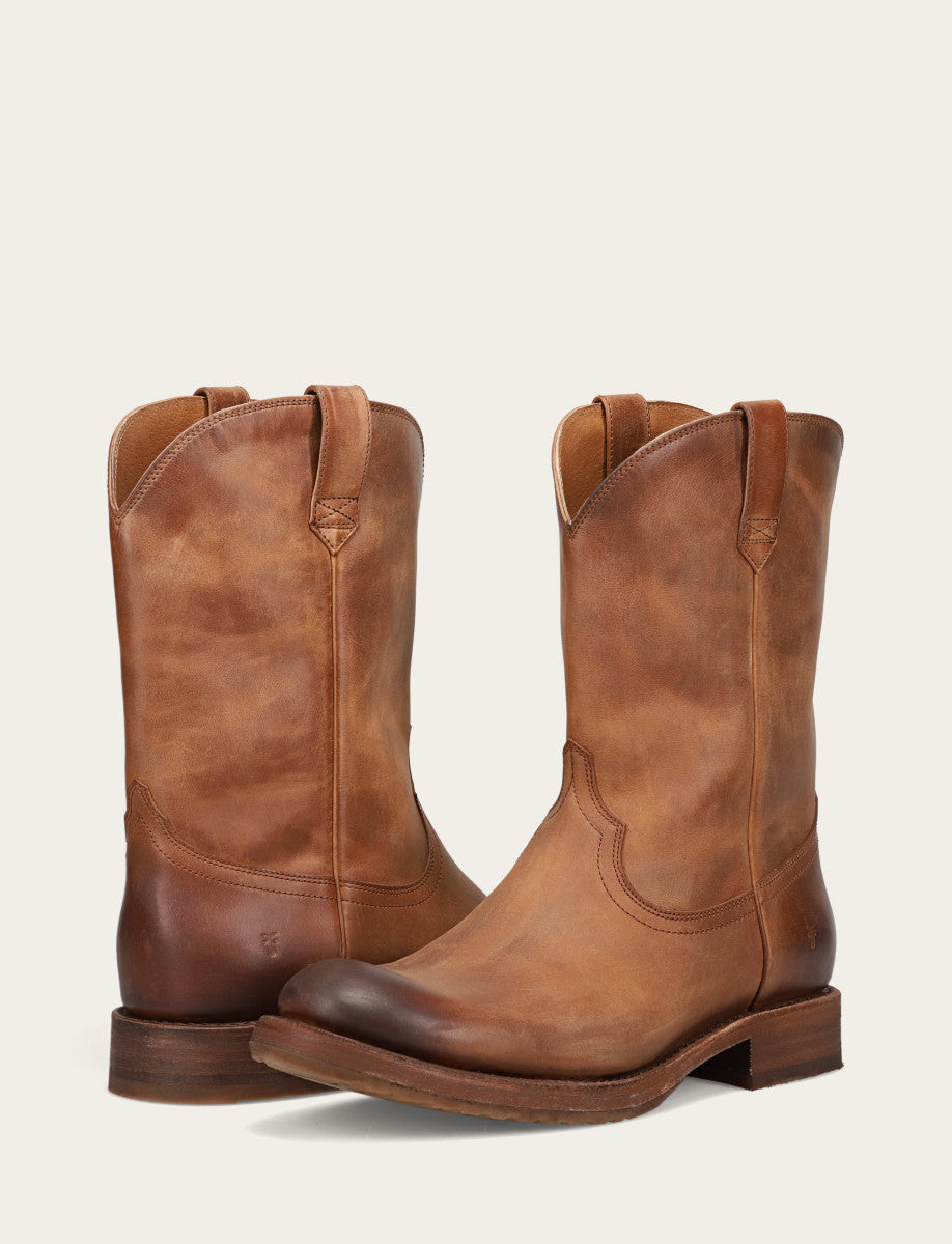 Men's Tobacco Duke Roper Boots Tobacco - Frye