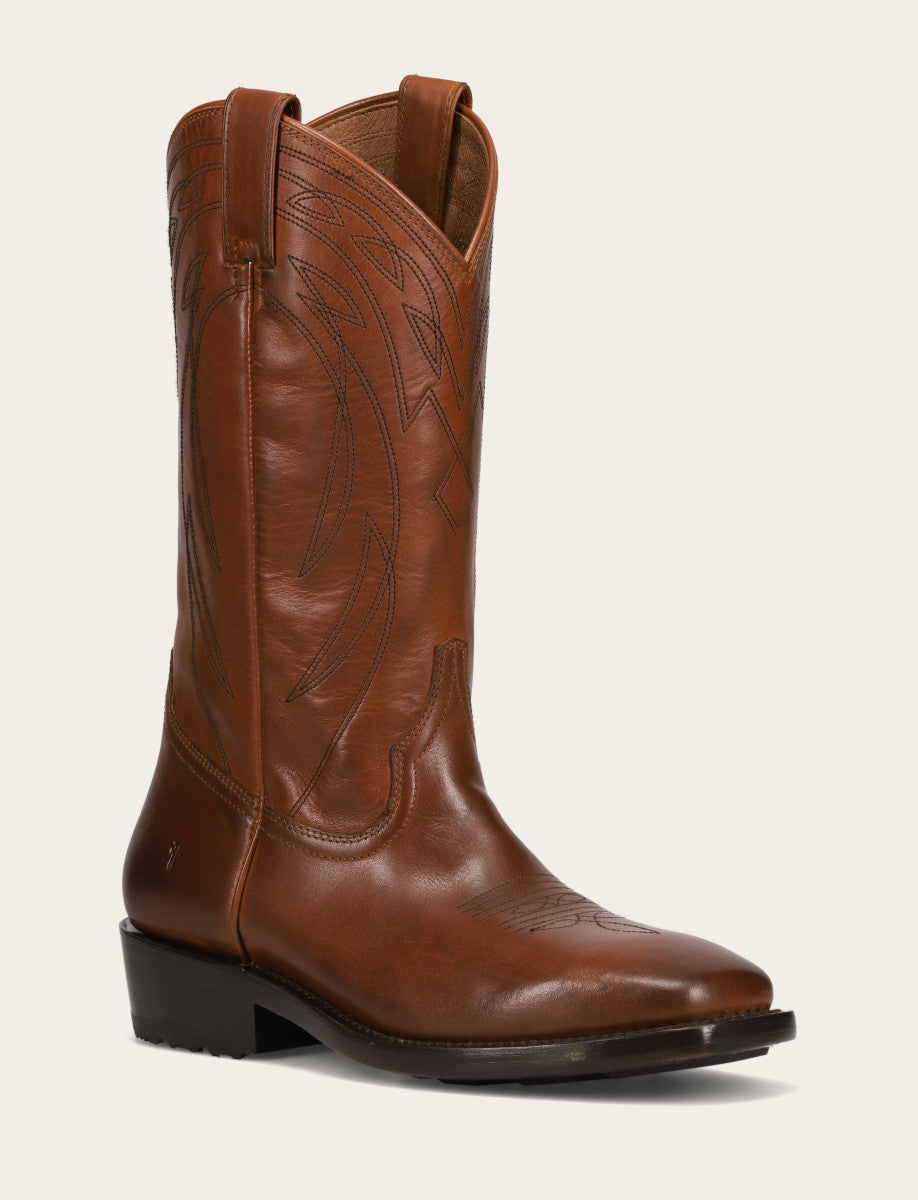 Men's Caramel Nash Deco Stitch Pull On Boots Caramel - Frye