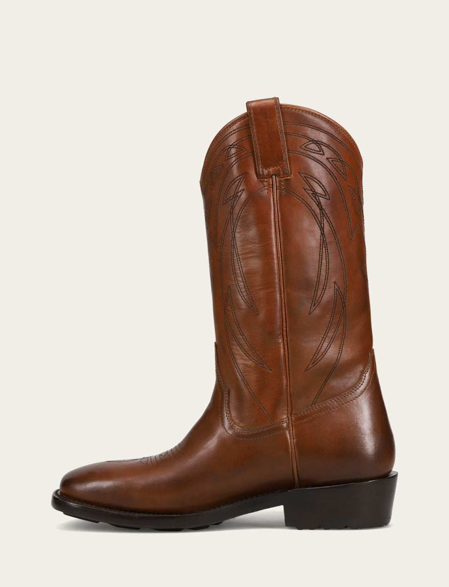 Men's Caramel Nash Deco Stitch Pull On Boots Caramel - Frye