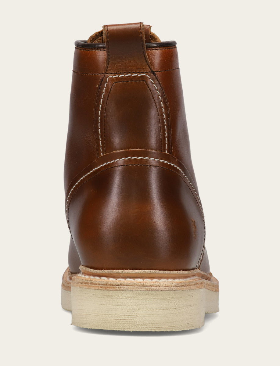 Men's Saddle Hudson Workboot Wedge Lace Ups Saddle - Frye