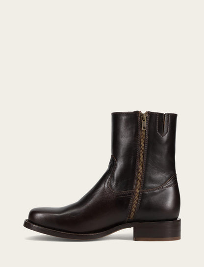 Men's Bourbon Campus Inside Zip Boot Bourbon - Frye