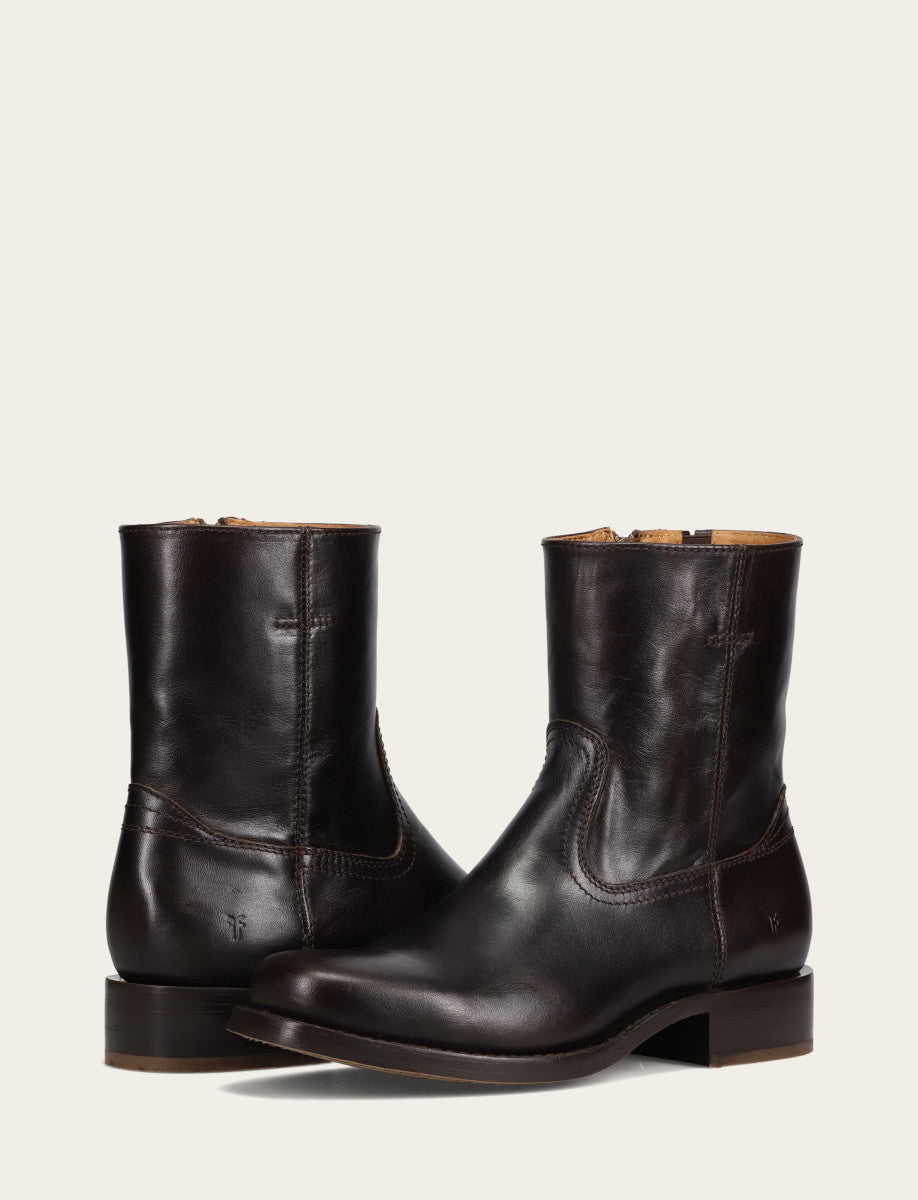 Men's Bourbon Campus Inside Zip Boot Bourbon - Frye
