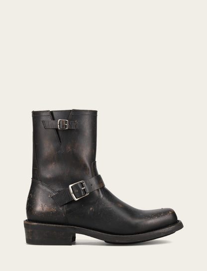 Men's Conway Engineer Smooth Leather Boot Antique Black - Frye