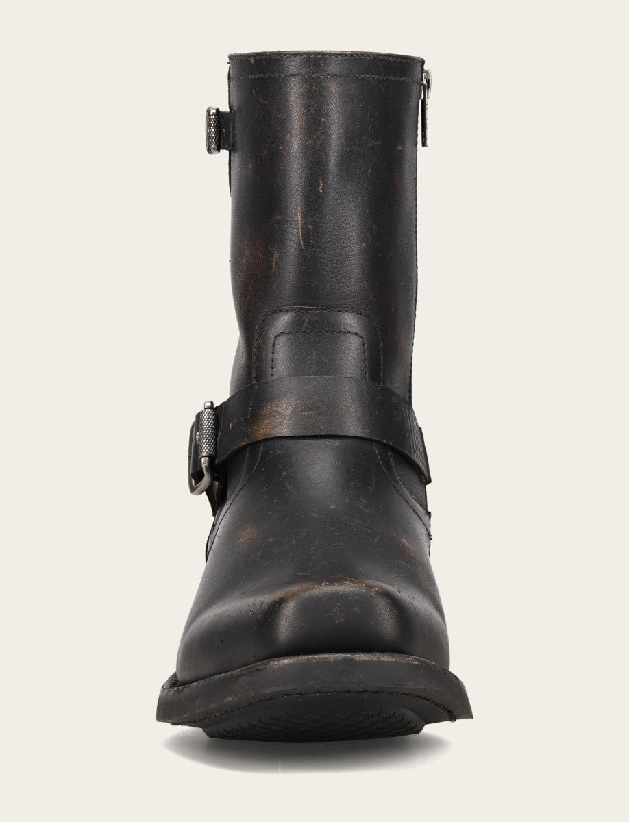 Men's Conway Engineer Smooth Leather Boot Antique Black - Frye