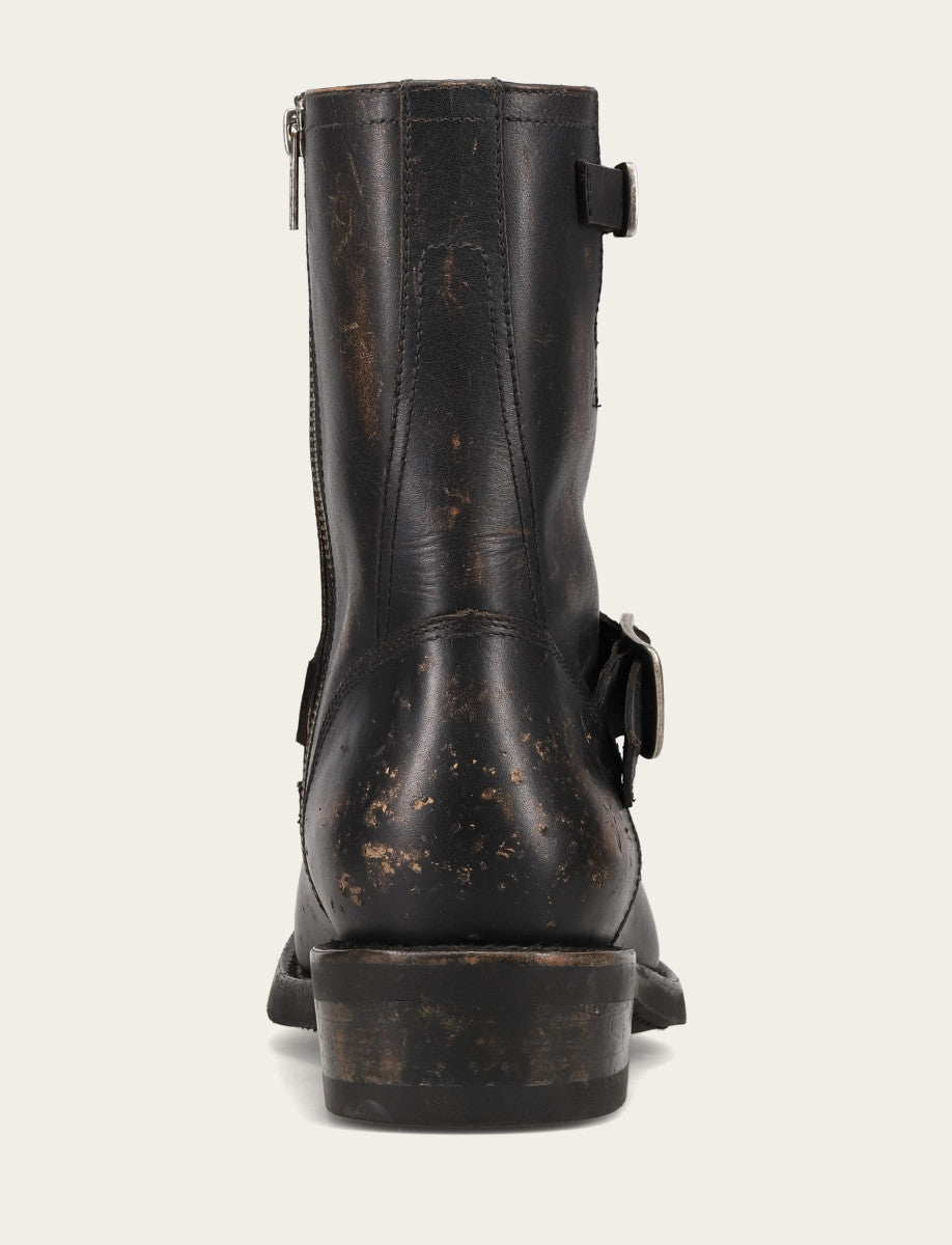 Men's Conway Engineer Smooth Leather Boot Antique Black - Frye