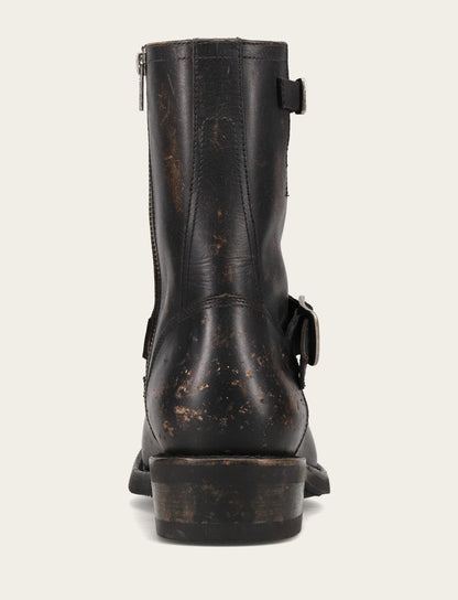 Men's Conway Engineer Smooth Leather Boot Antique Black - Frye