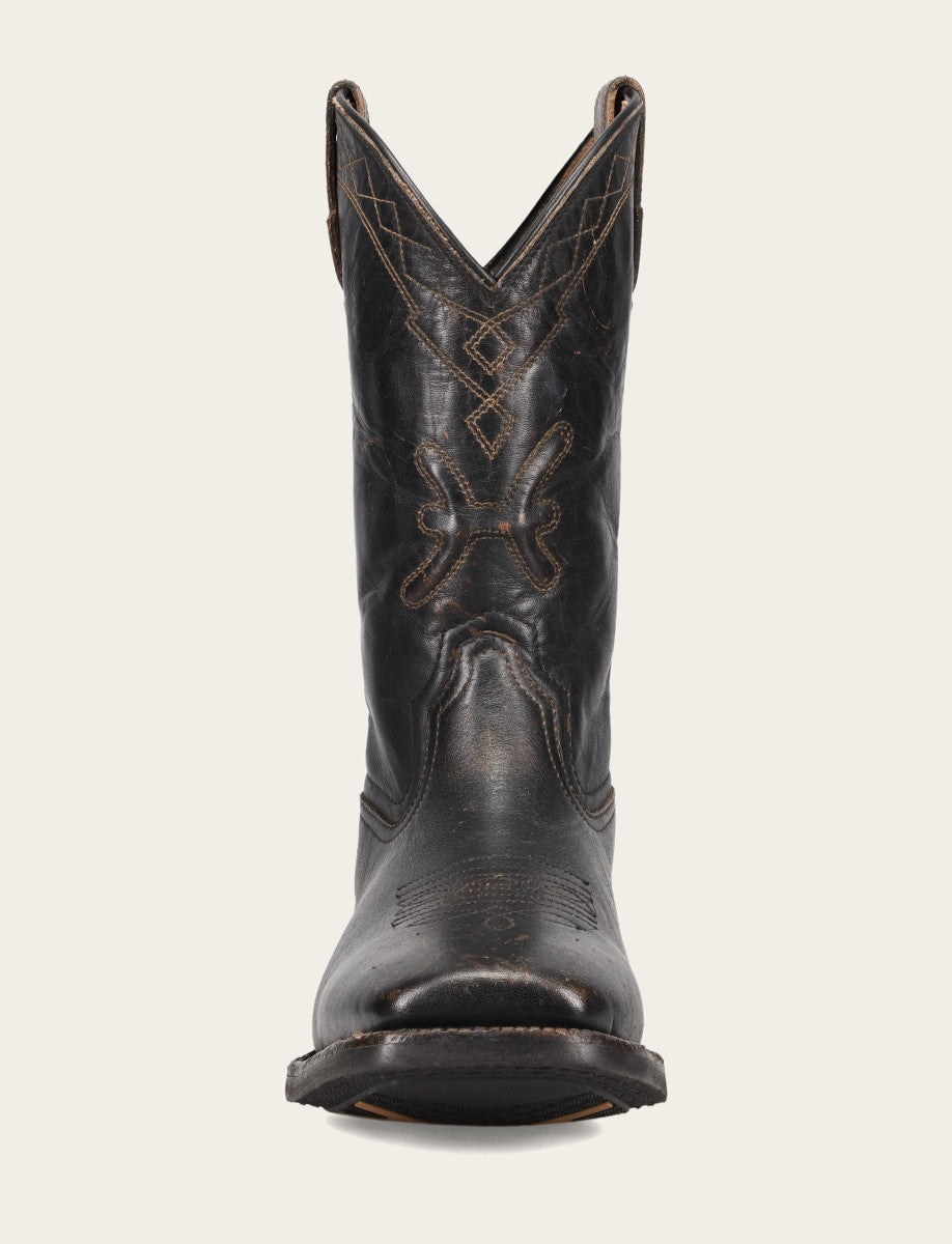 Men's Black Hauser Logo Stitch Boots Black - Frye