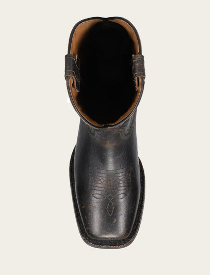 Men's Black Hauser Logo Stitch Boots Black - Frye
