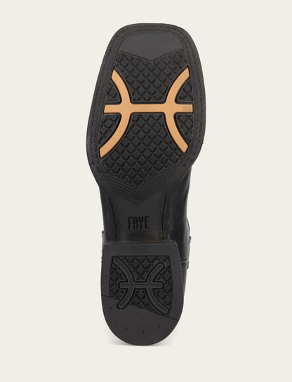 Men's Black Hauser Logo Stitch Boots Black - Frye