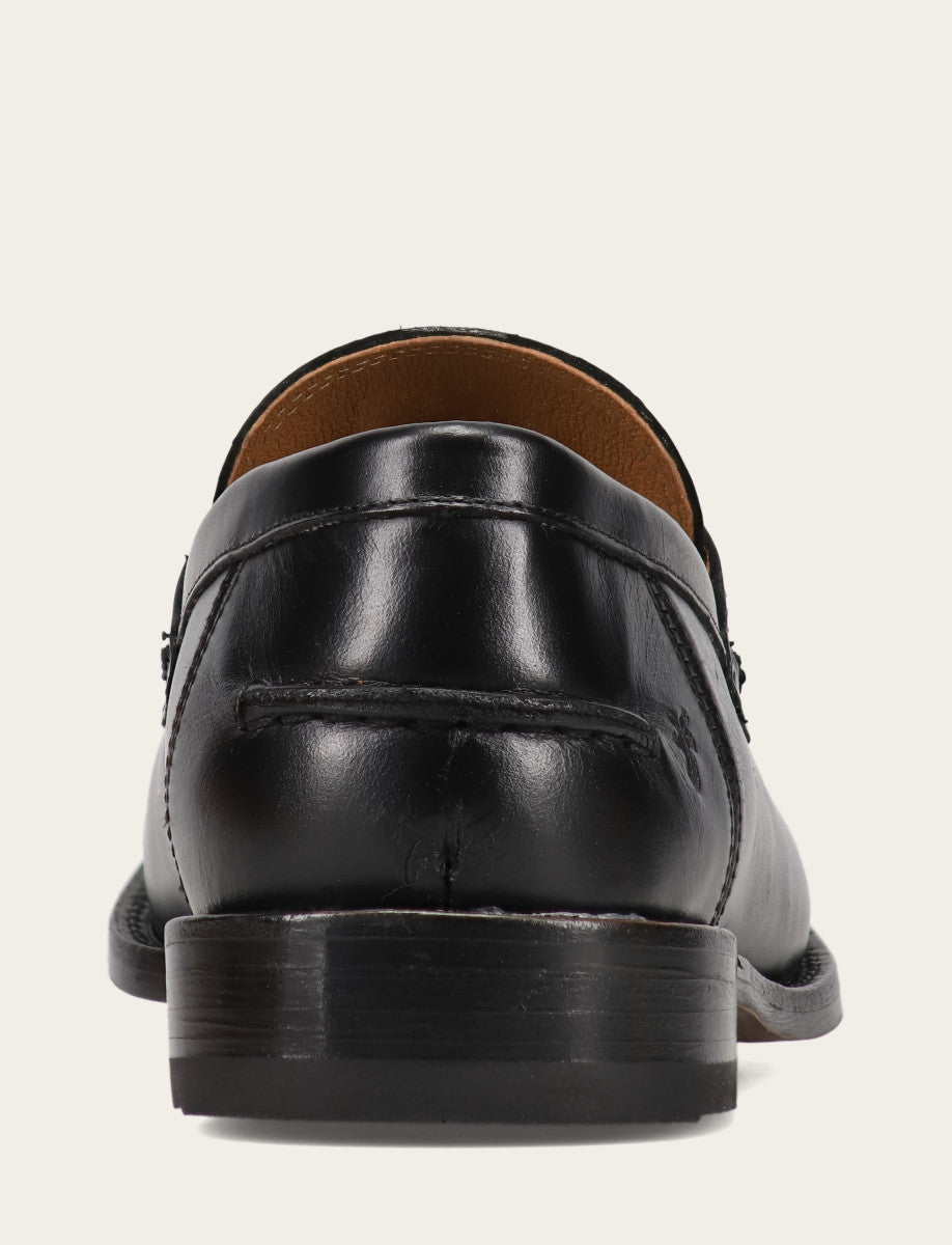 Men's Black Tyler Flex Penny Loafers Black - Frye