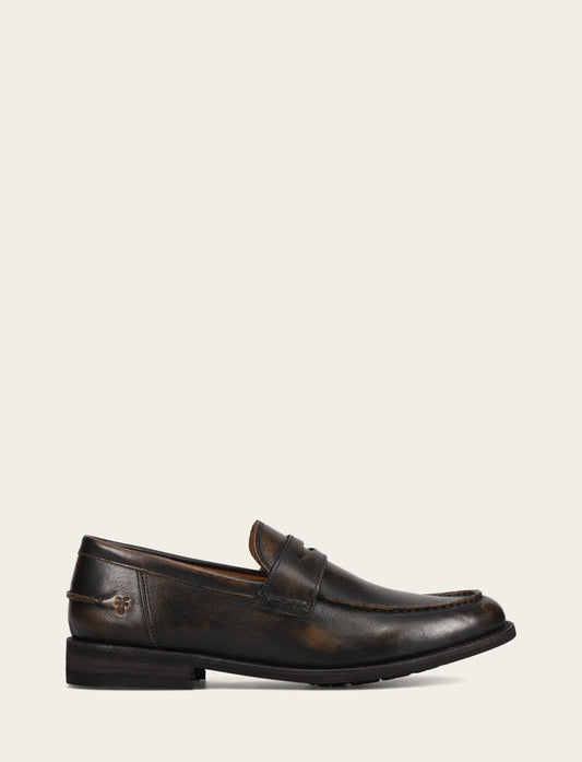 Men's Brown Brush Off Tyler Flex Penny Loafer Brown Brush Off - Frye