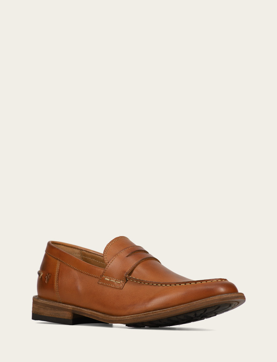 Men's Caramel Tyler Flex Penny Loafers Caramel - Frye
